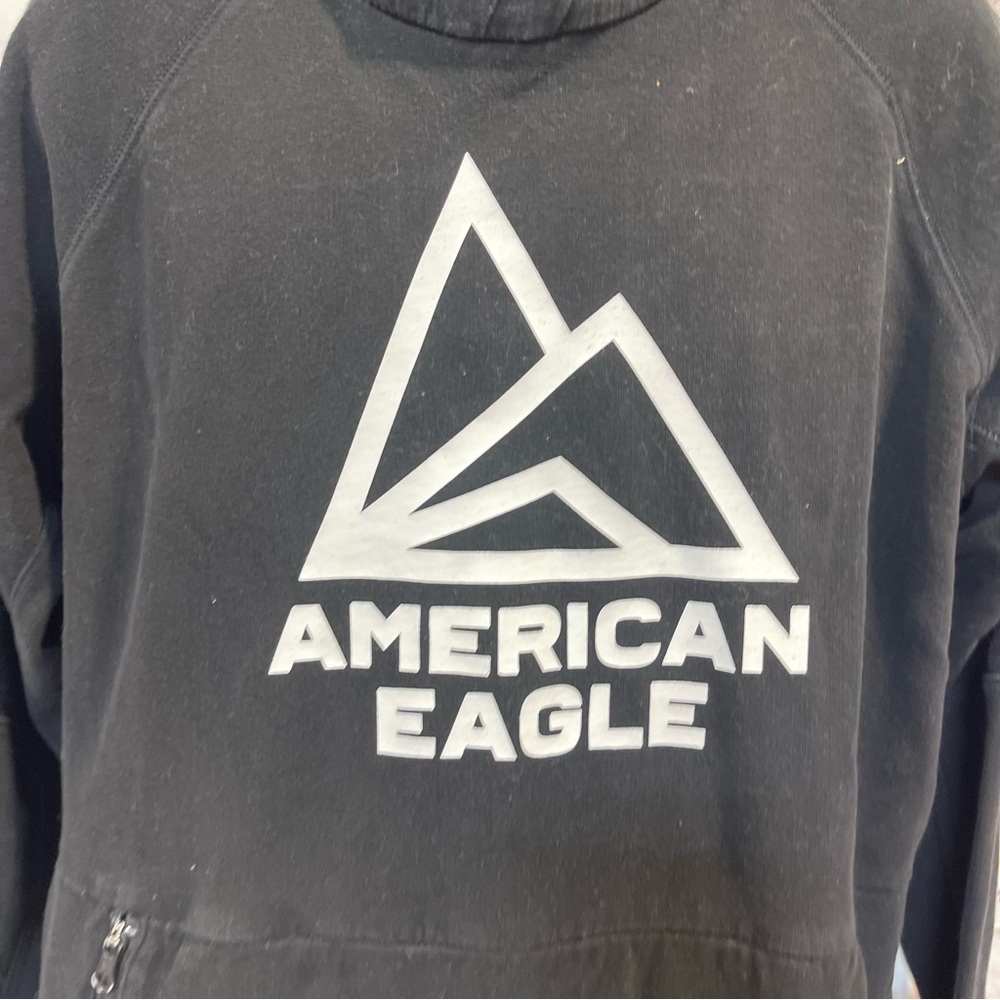 American Eagle Black Hoodie men’s large - Picture 2 of 6